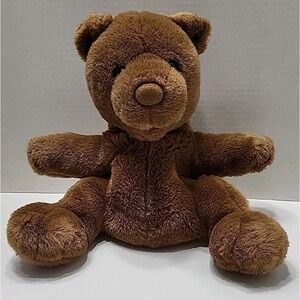 Vintage Gund Bear Plush Puppet Stuffed Animal Cute Soft Brown Teddy